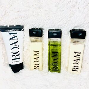 ROAM Bath & Body Travel Set - Shampoo, Conditioner, Body Lotion and Shower Gel